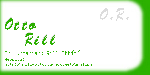 otto rill business card